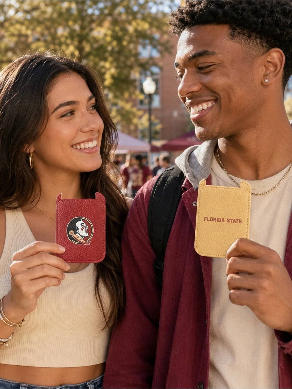 Florida State Collegiate Card Wallet Set of 2 - Garnet & Gold